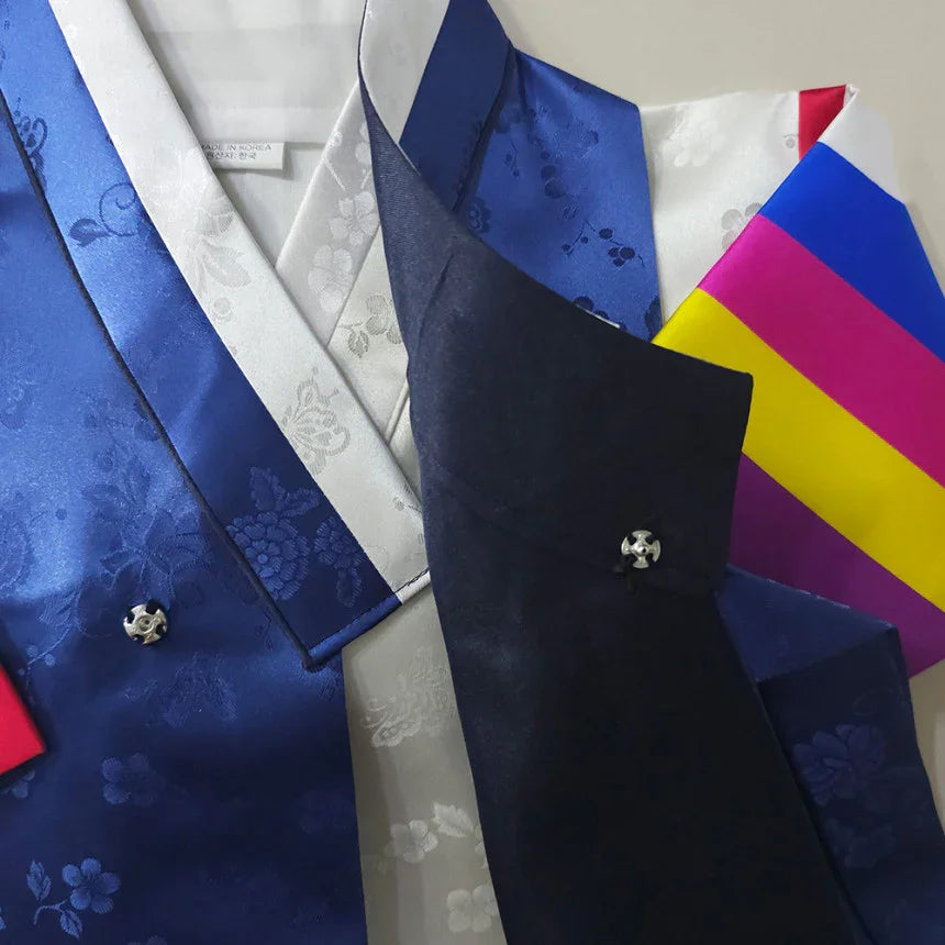 Minjae Saekdong Blue Boy Hanbok (100D-10YR) - Native Korean