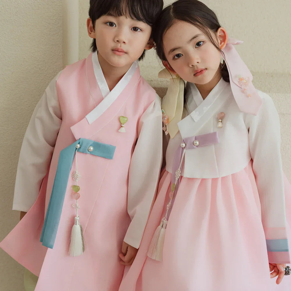 Ramy Pink Jeogori Girl Hanbok (1-12YR) - Native Korean