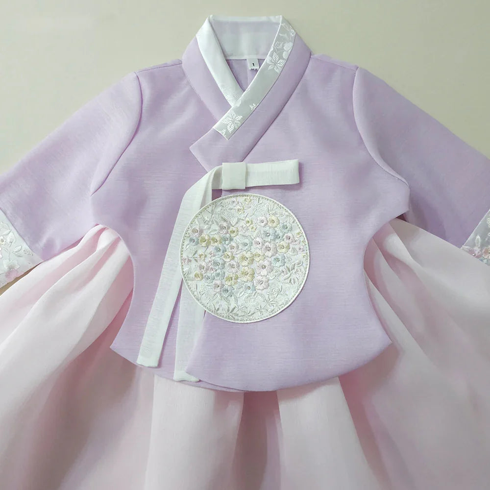 Chaeyu Lavender Girl Hanbok (1-10YR) - Native Korean