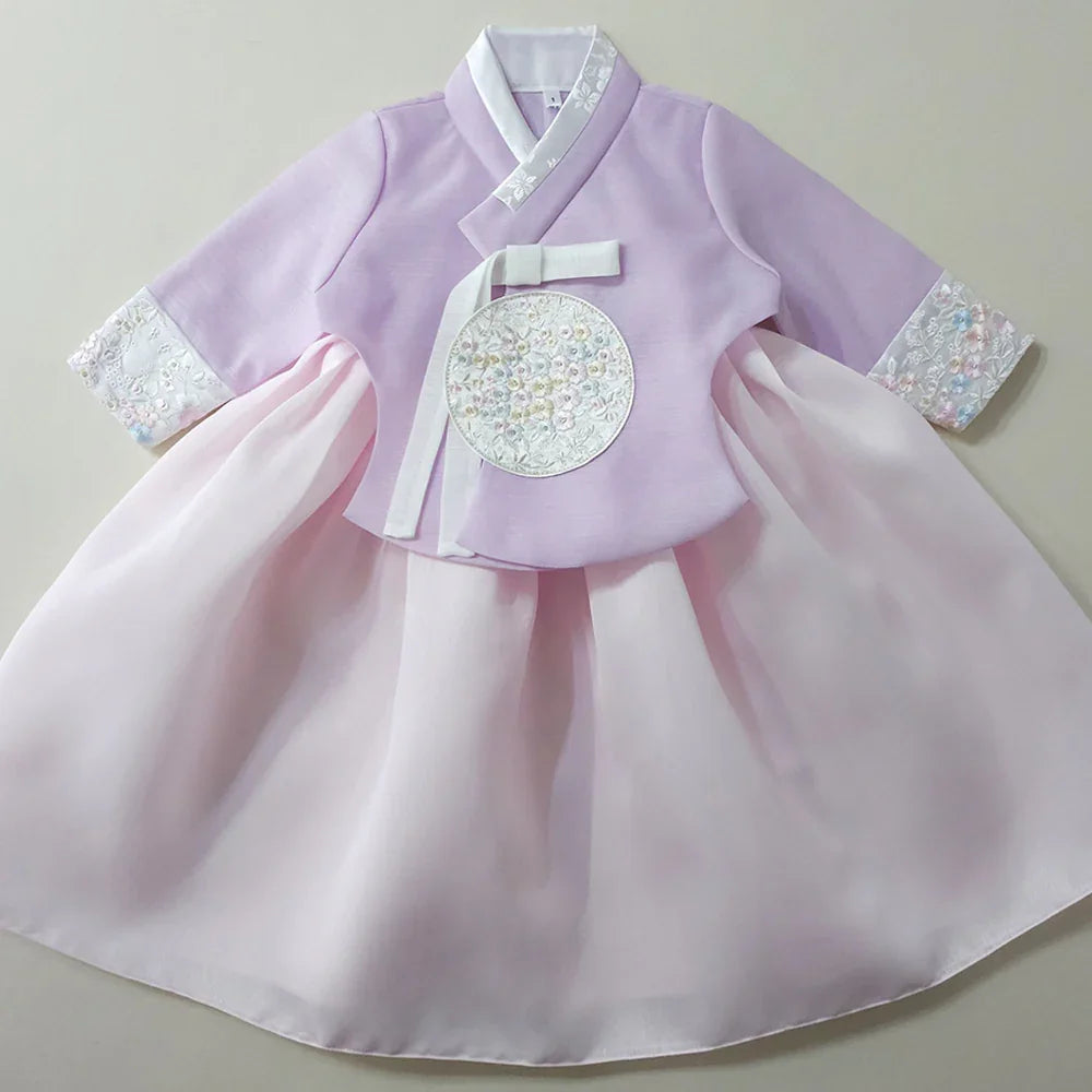 Chaeyu Lavender Girl Hanbok (1-10YR) - Native Korean