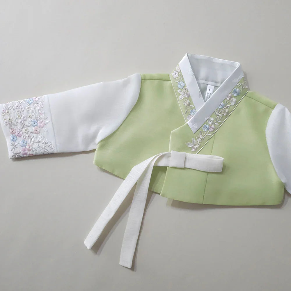 Soyoon Green Coral Girl Hanbok (1-15YR) - Native Korean