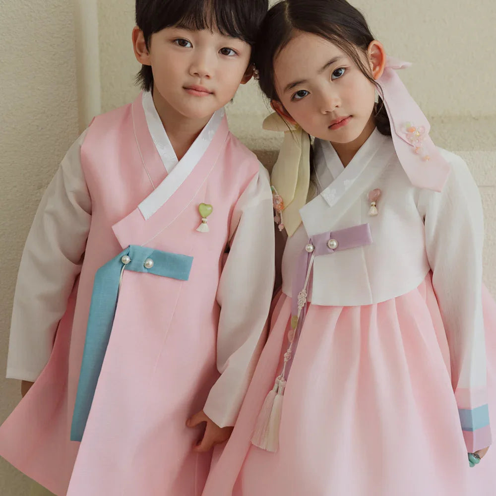 Ramy Pink Jeogori Girl Hanbok (1-12YR) - Native Korean