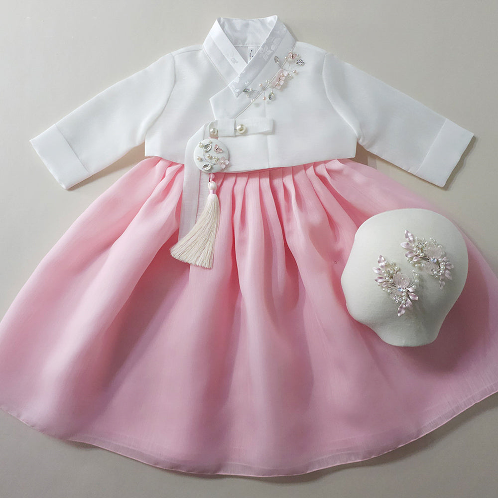Blossom Pink Girl Hanbok (1-10YR)