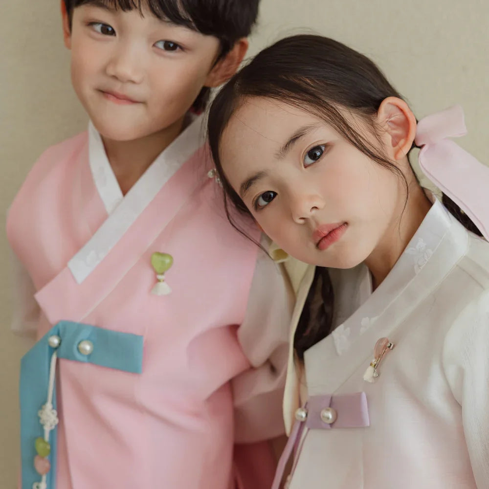 Rajoon Pink Boy Hanbok (1-12YR) - Native Korean