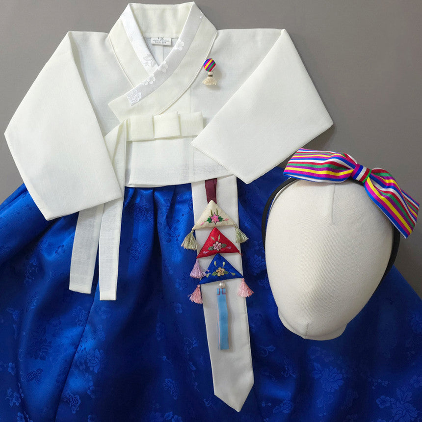 Heejin Blue Skirt Girl Hanbok (100D-15YR)