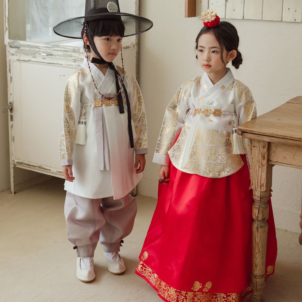 Moorin Red Skirt Girl Hanbok (1-12YR)