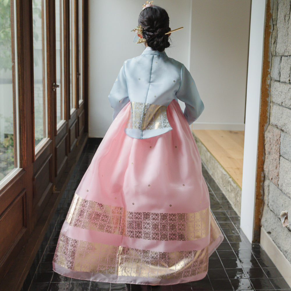 Myoung Sky Pink Girl Hanbok (1-10YR)