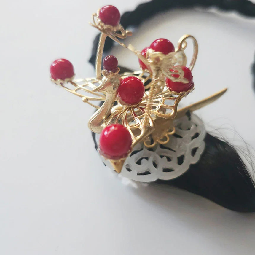 Phoenix Jade Wreath Hairpiece - Native Korean