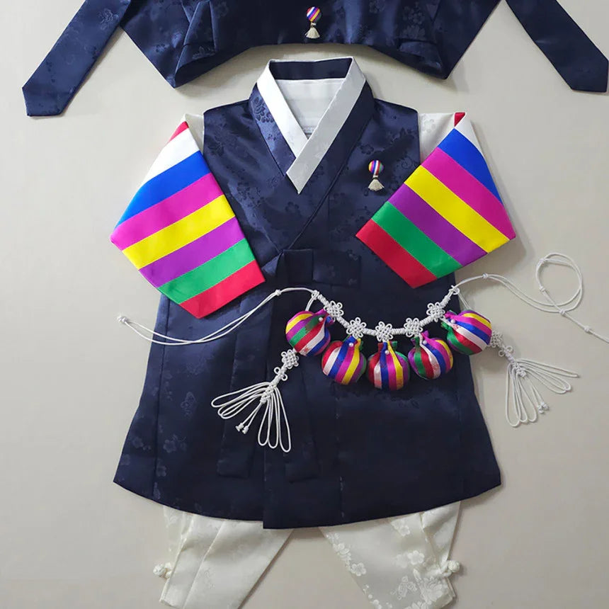 Minjae Saekdong Navy Boy Hanbok (100D-10YR)