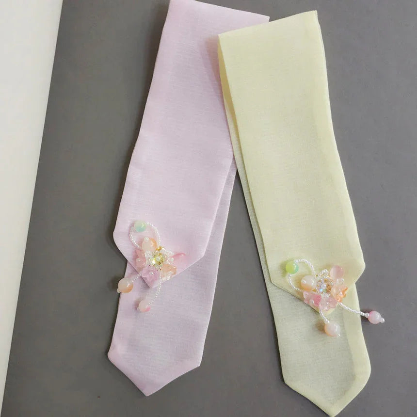 Beaded Blossoms Hair Tie