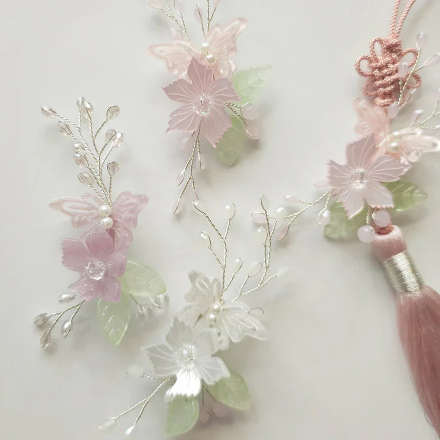 Butterfly Blossom Brooch - Native Korean