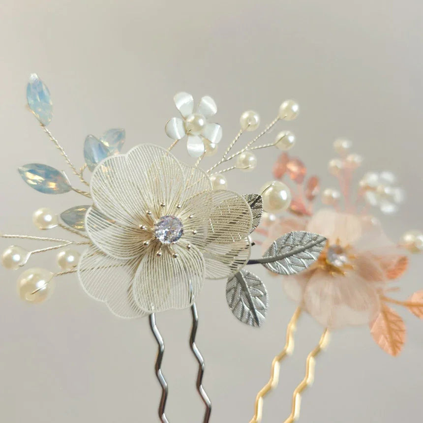 Floral U-Shaped Hairpin