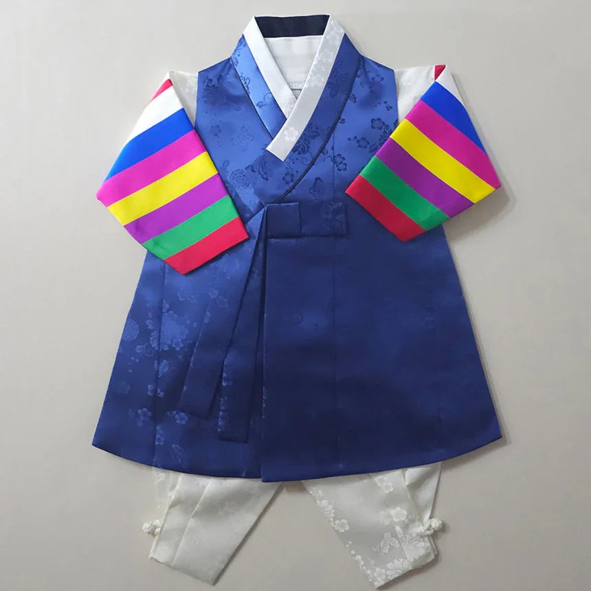 Minjae Saekdong Blue Boy Hanbok (100D-10YR) - Native Korean