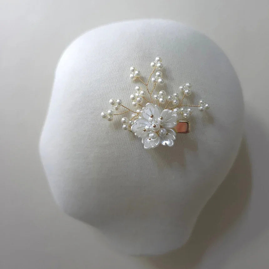 Mini Pearl Blossom Hairpin