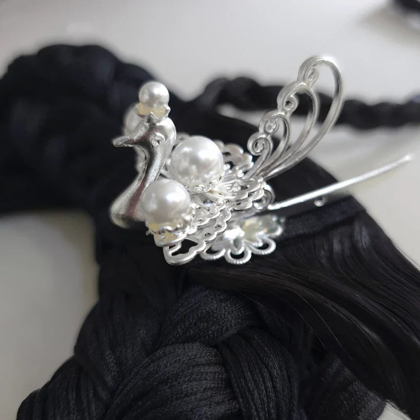 Pearl Phoenix Wreath Hairpiece