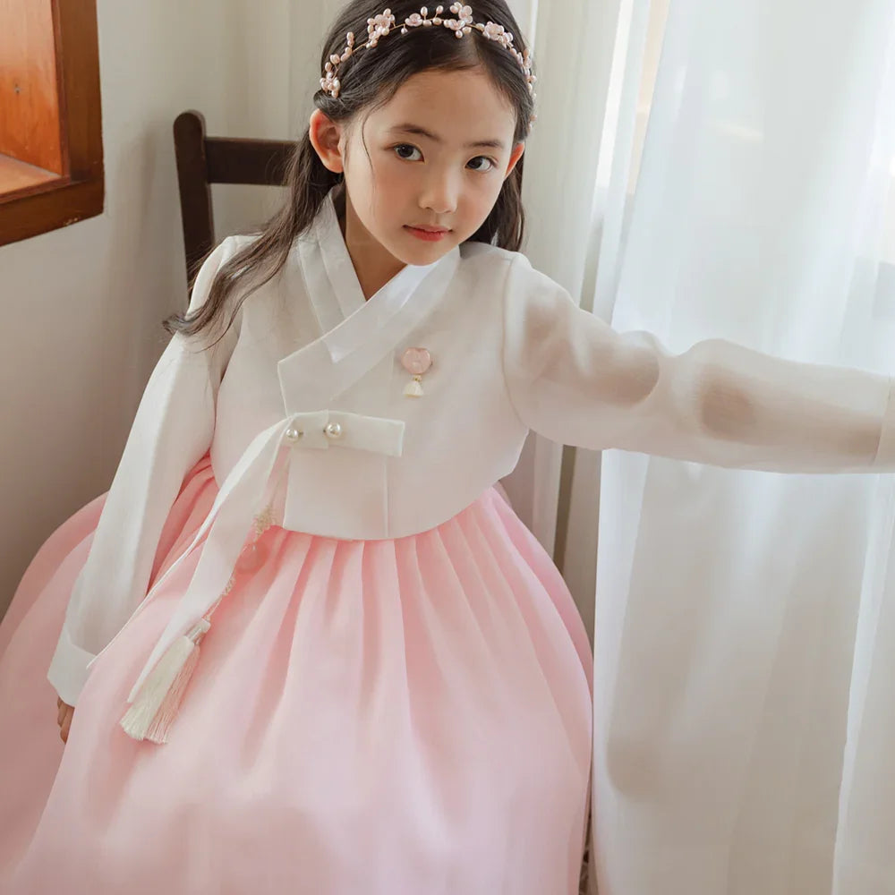 Blossom Pink Girl Hanbok (1-10YR)
