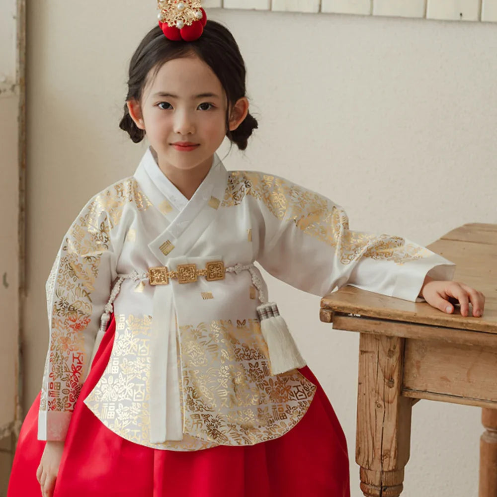 Moorin Red Skirt Girl Hanbok (1-12YR)