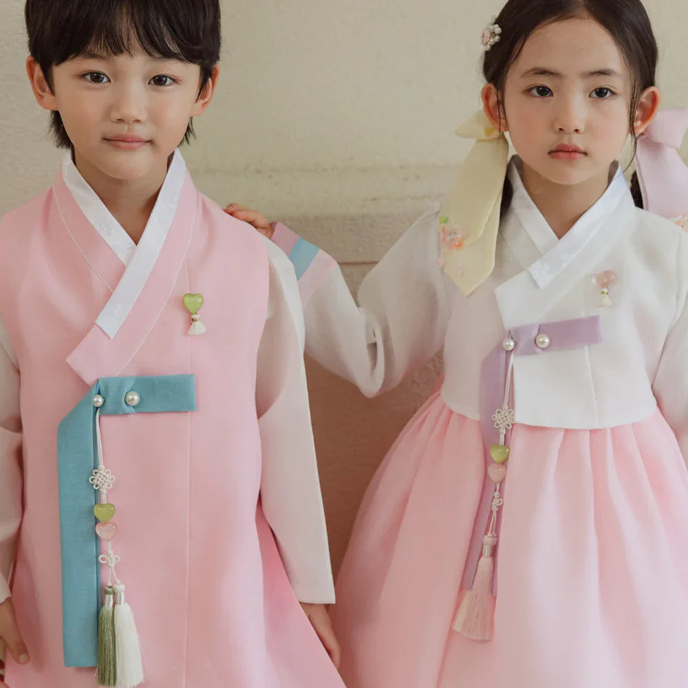 Ramy Pink Jeogori Girl Hanbok (1-12YR) - Native Korean