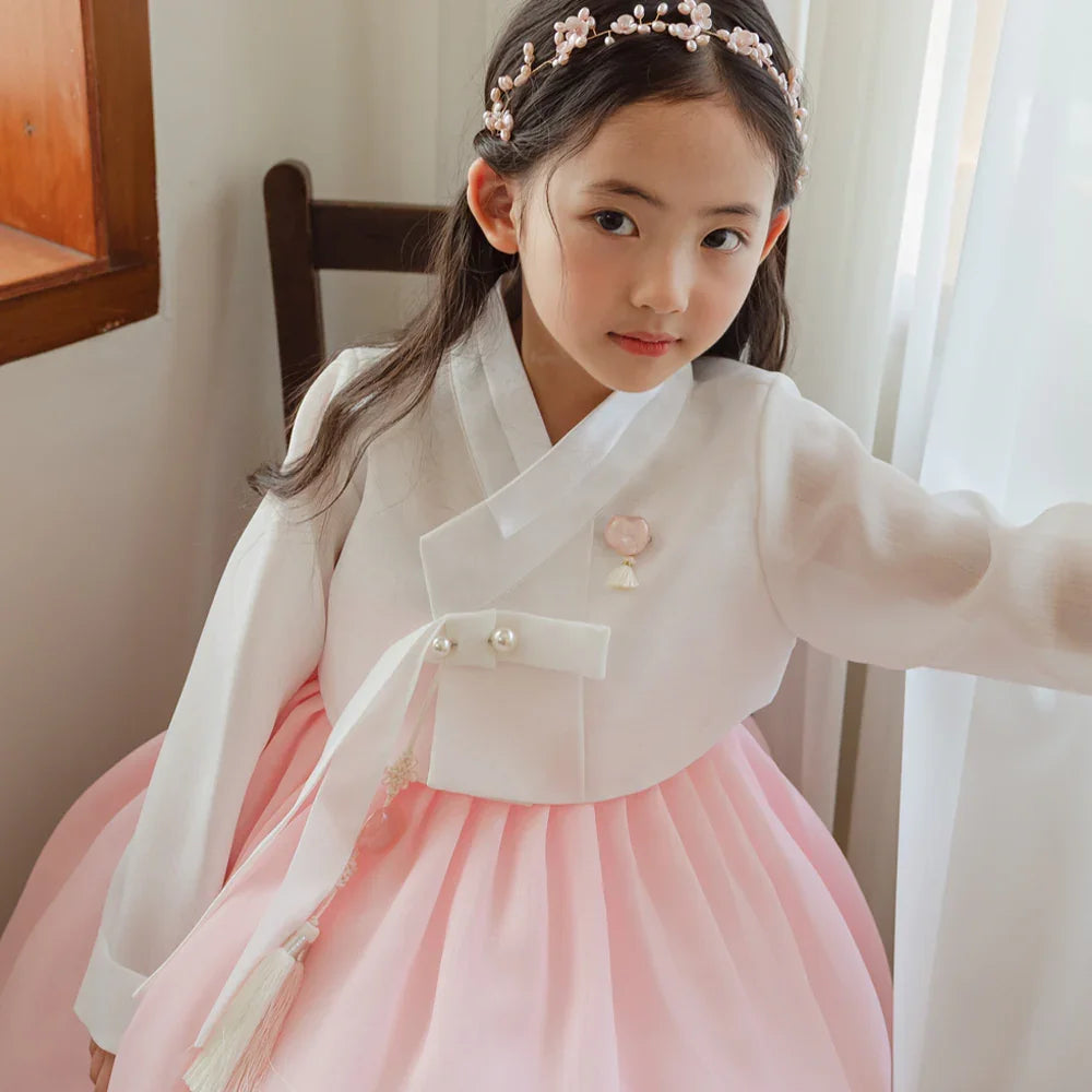 Blossom Pink Girl Hanbok (1-10YR)