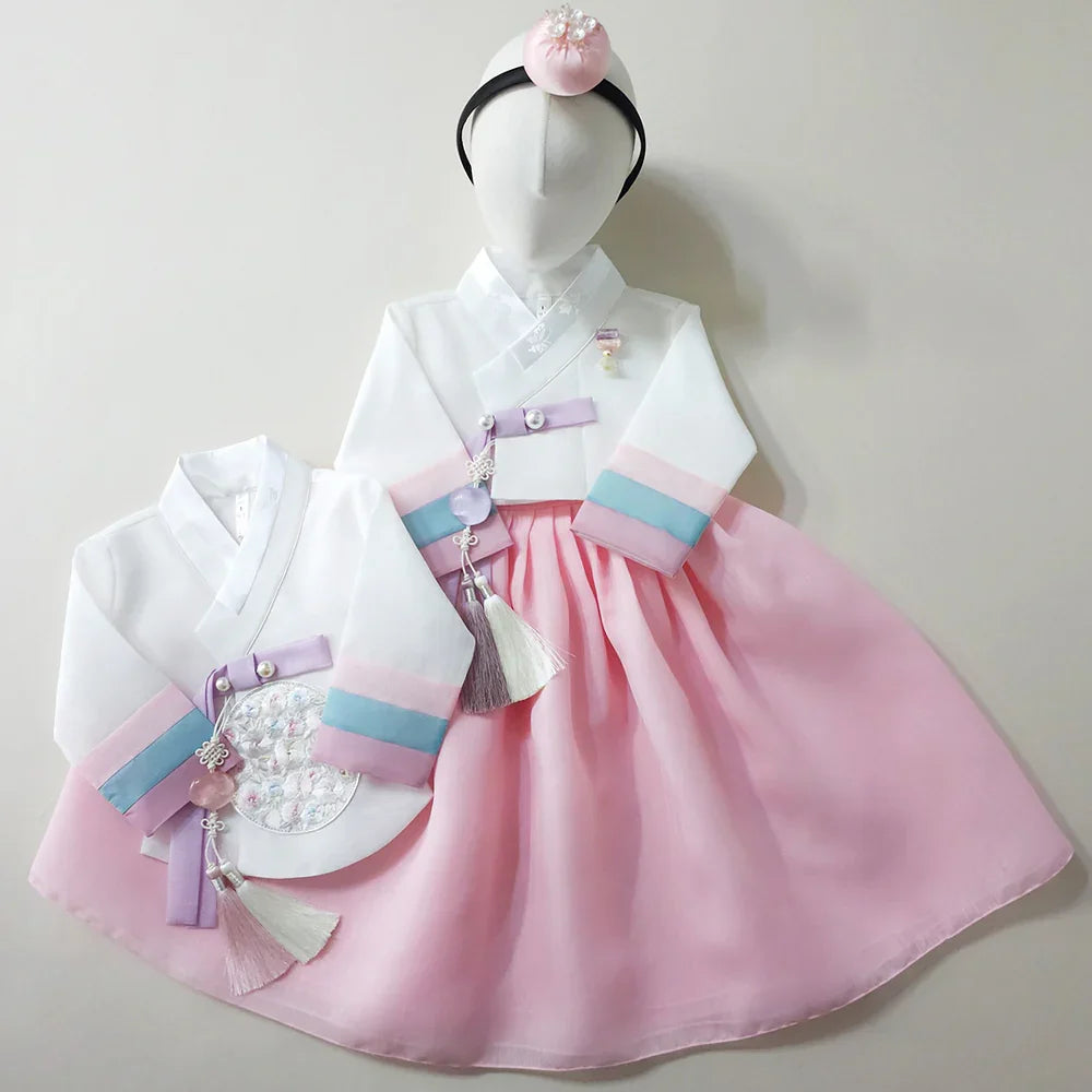 Ramy Pink Girl Hanbok (1-12YR) - Native Korean
