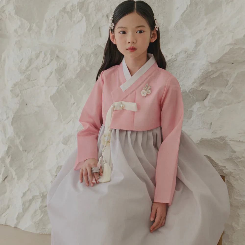 Joohee Pink Girl Hanbok (1-11YR) - Native Korean