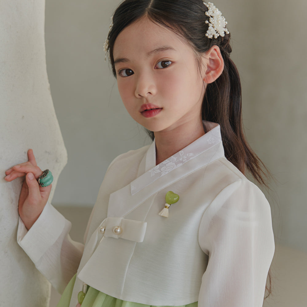 Blossom Green Girl Hanbok (1-10YR)