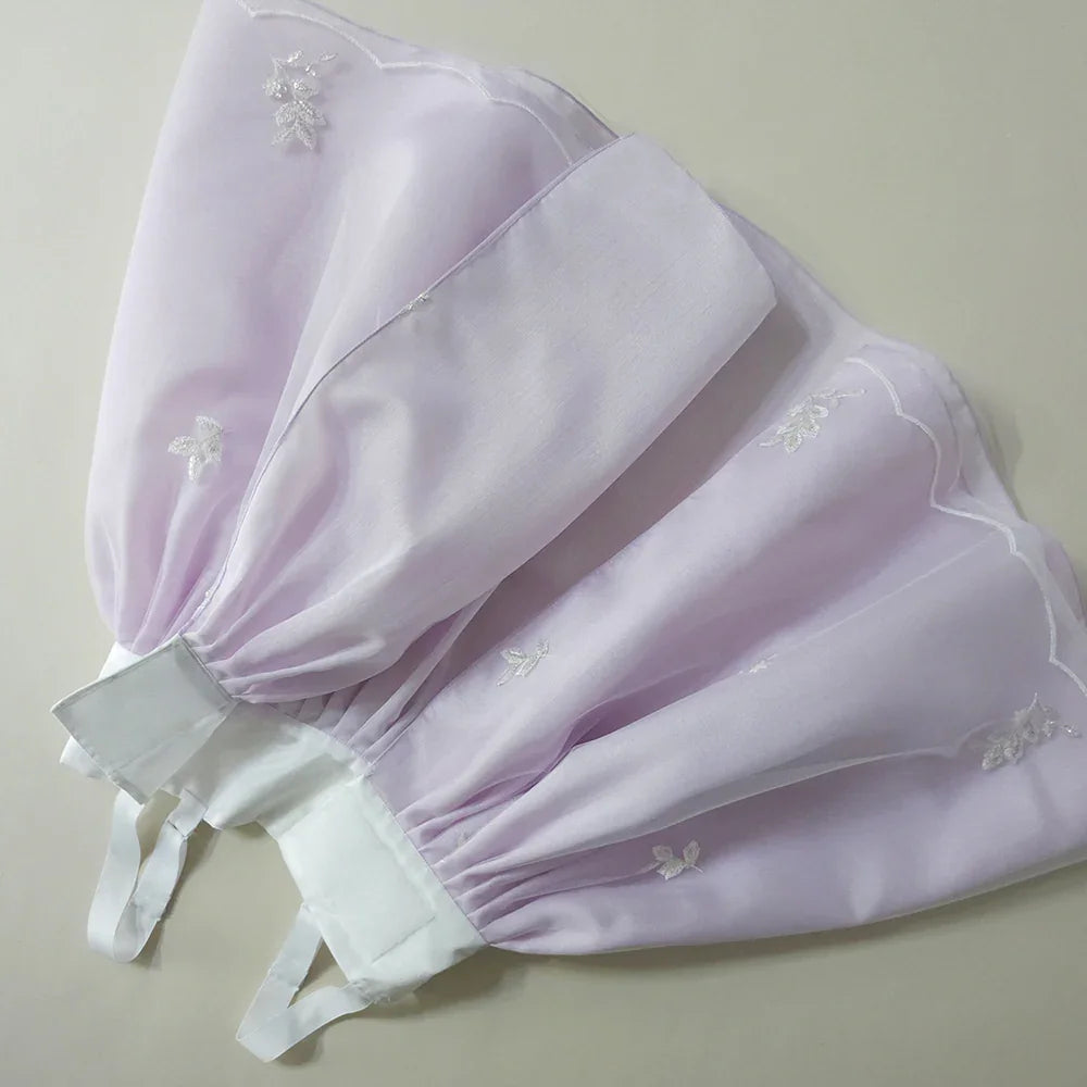 Som Purple Lace Dress Girl Hanbok (1-10YR) - Native Korean
