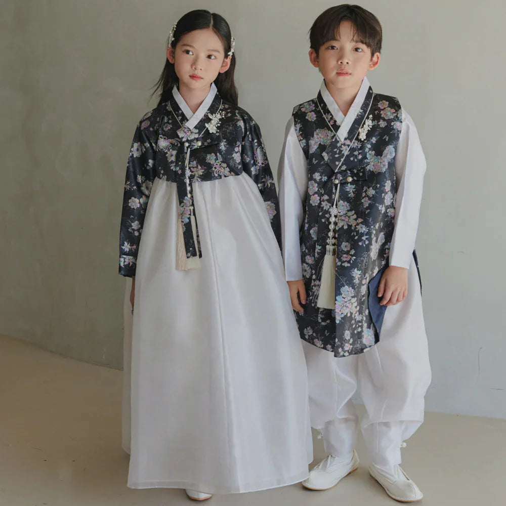 Black Pearl Jeogori Girl Hanbok (100D-15YR)