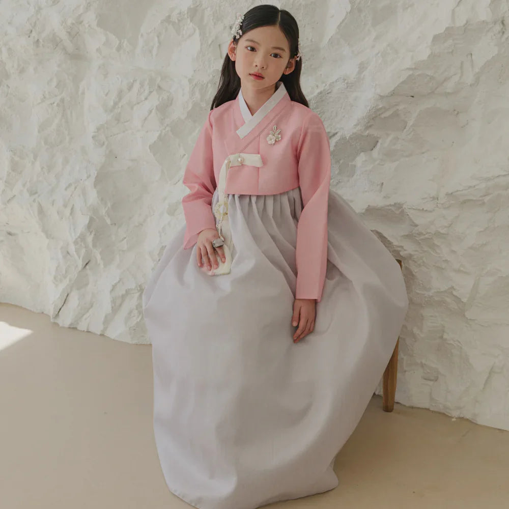 Joohee Pink Girl Hanbok (1-11YR) - Native Korean