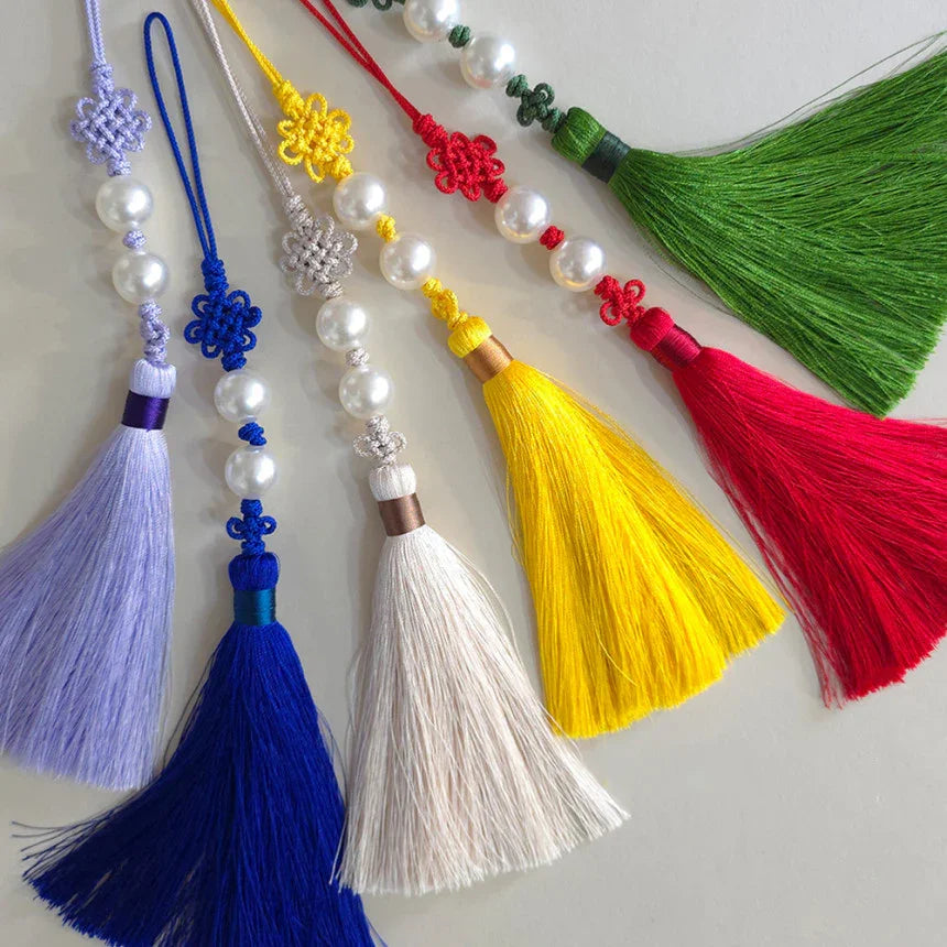 Double Pearl Tassel Norigae
