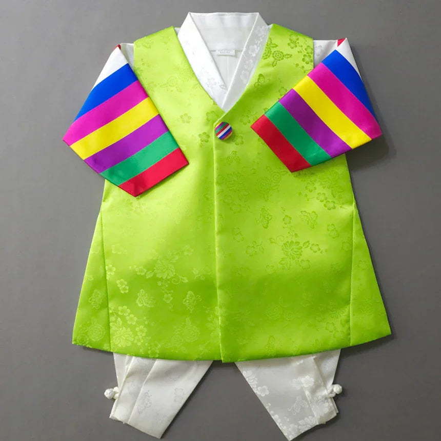Hoo Green Boy Hanbok (100D-1YR) - Native Korean