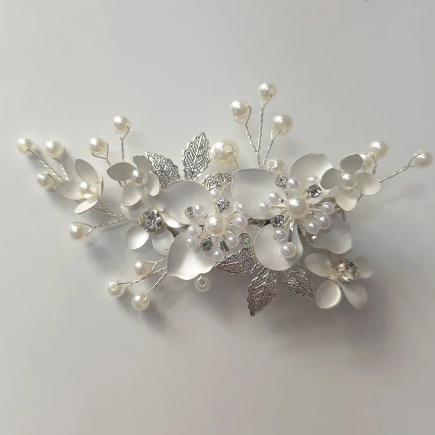 Soft Bloom Pearl Floral Brooch - Native Korean