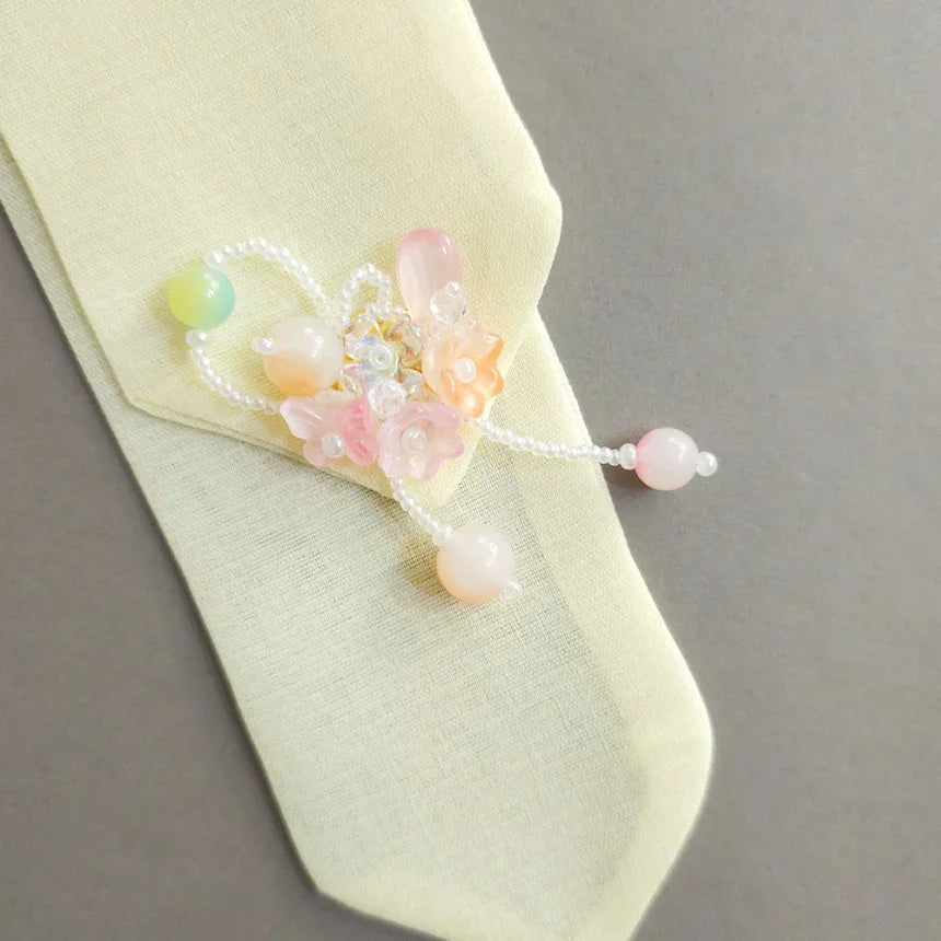 Beaded Blossoms Hair Tie