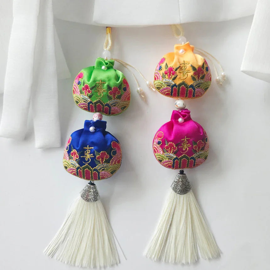 Embroidered Lucky Pouch Norigae