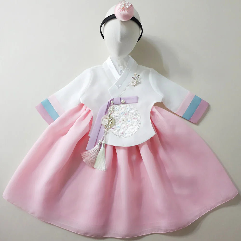 Ramy Pink Girl Hanbok (1-12YR) - Native Korean