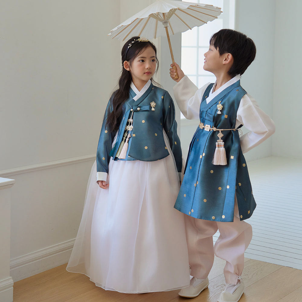 Dowon Teal Boy Hanbok (1-12YR)