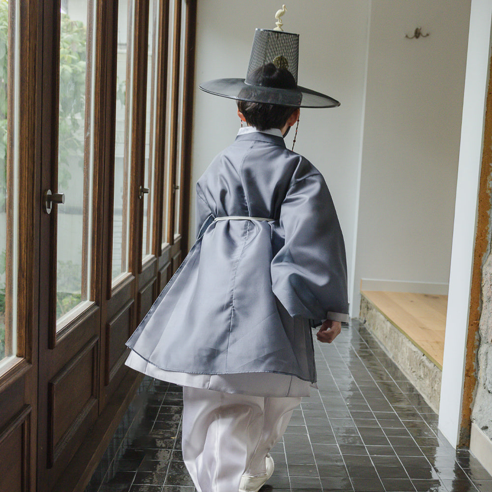 Gunyun Gray Dopo Boy Hanbok (4-10YR)