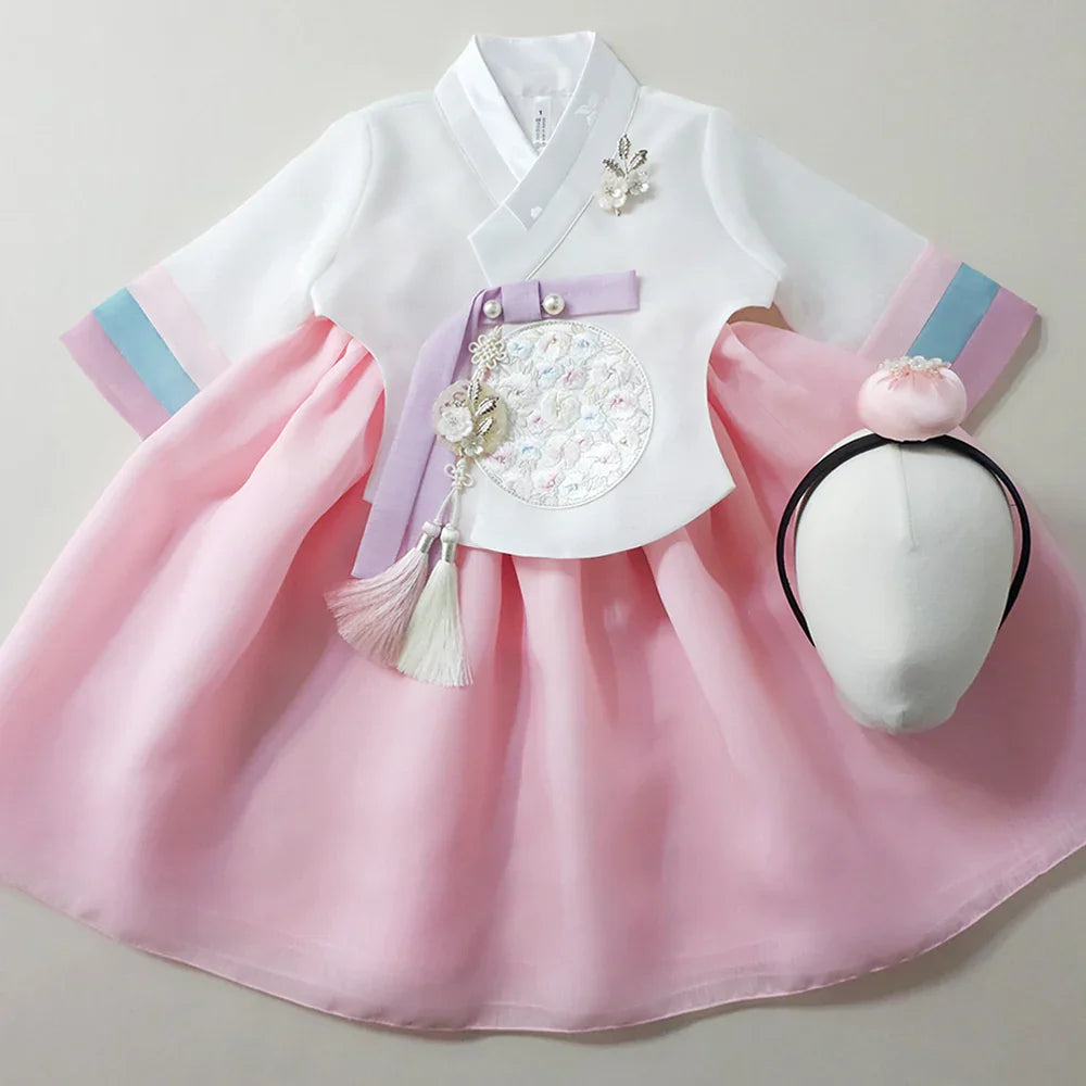 Ramy Pink Girl Hanbok (1-12YR) - Native Korean