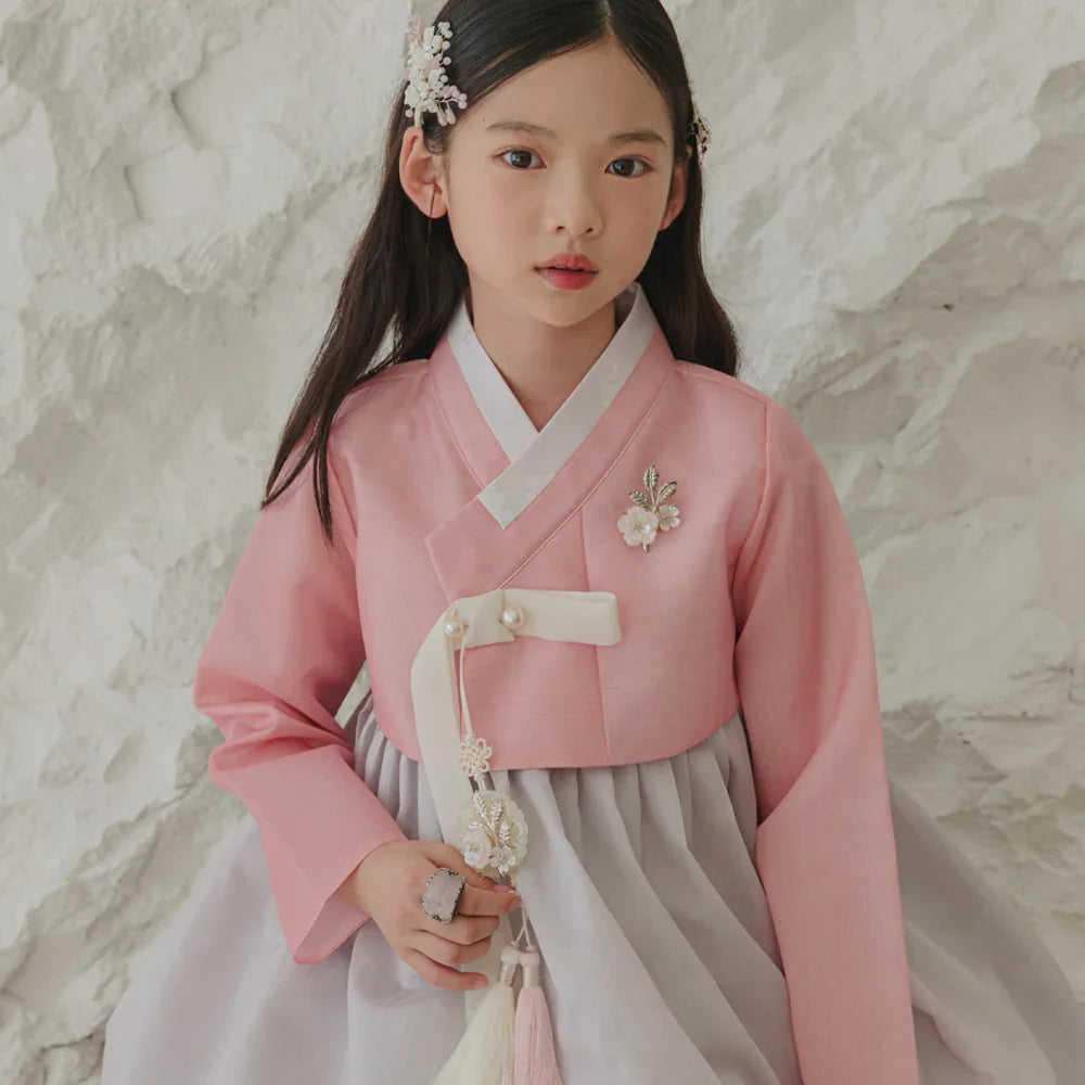Joohee Pink Girl Hanbok (1-11YR) - Native Korean