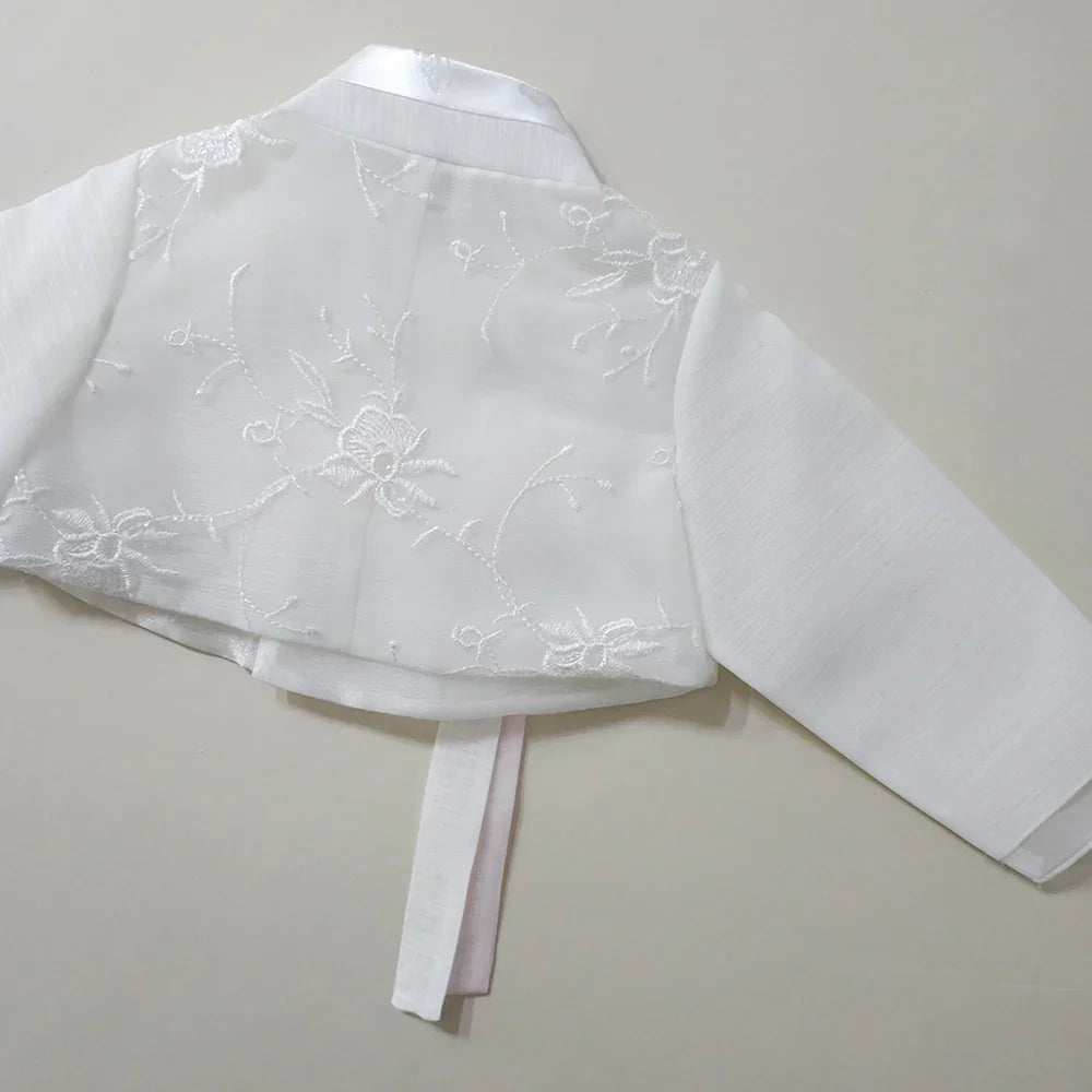 Sam Lace Dress Girl Hanbok (1-12YR) - Native Korean