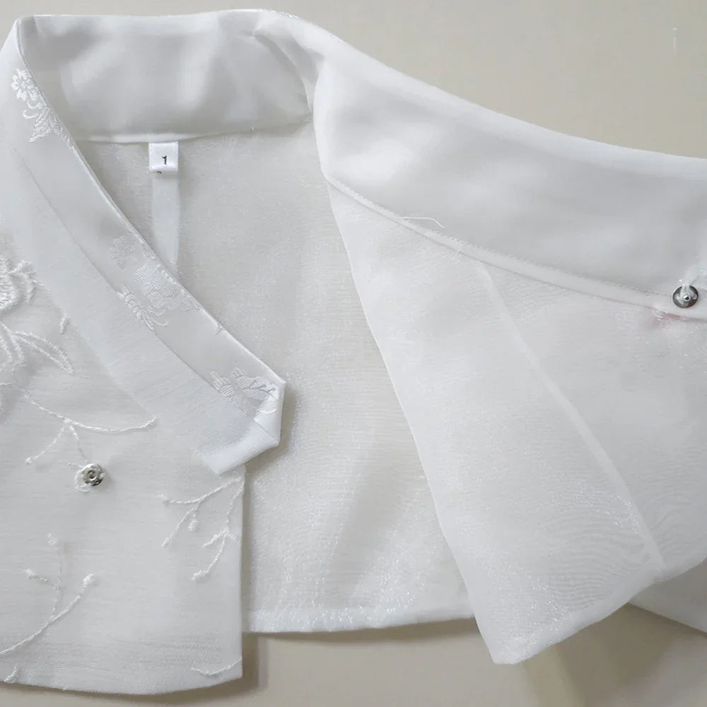 Sam Lace Dress Girl Hanbok (1-12YR) - Native Korean