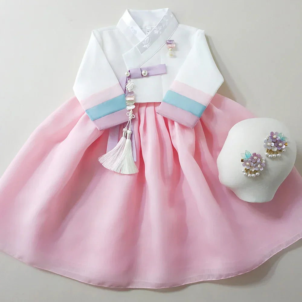 Ramy Pink Jeogori Girl Hanbok (1-12YR) - Native Korean