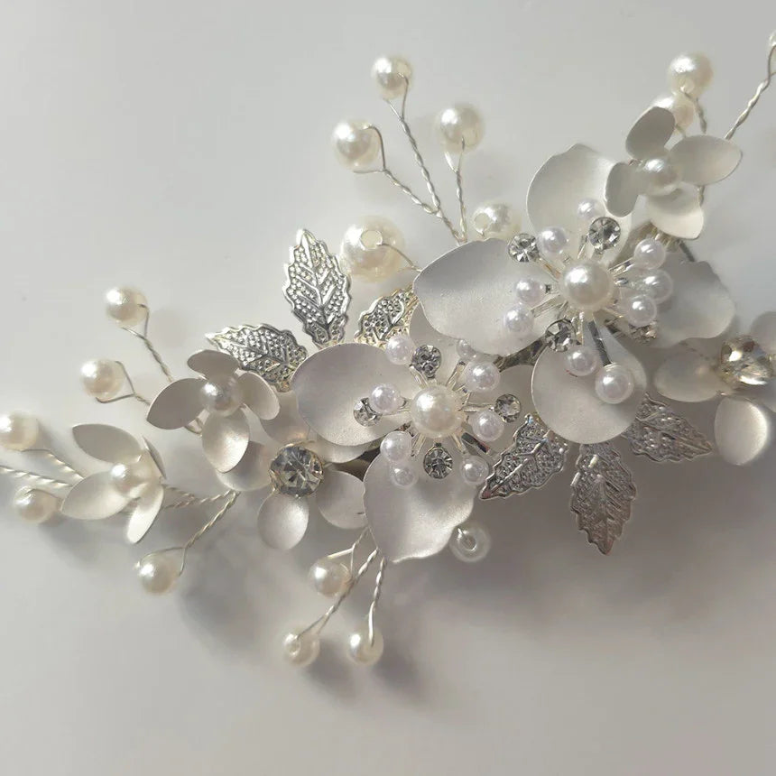 Soft Bloom Pearl Floral Brooch - Native Korean