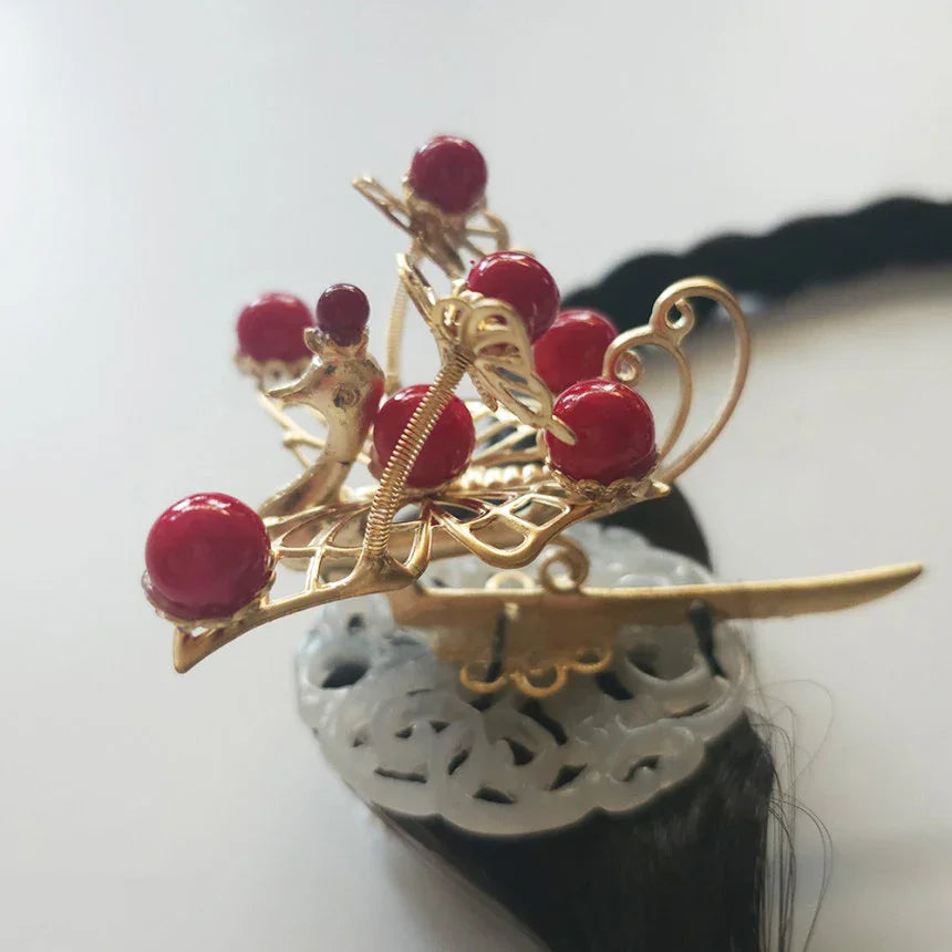 Phoenix Jade Wreath Hairpiece