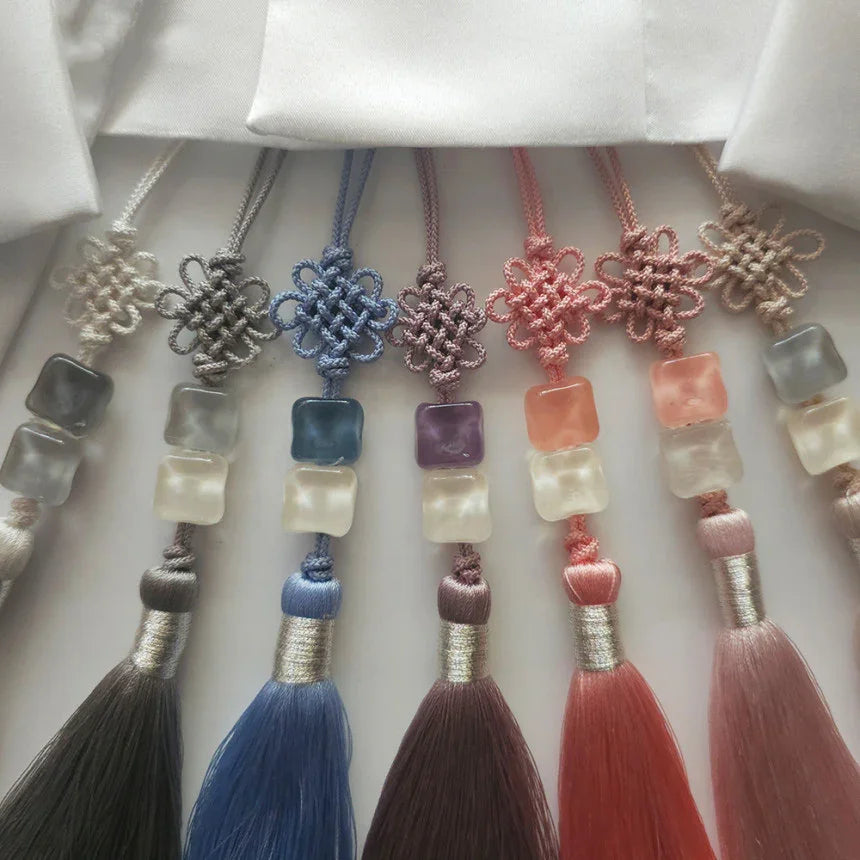 Moonstone Glow Tassel Norigae - Native Korean