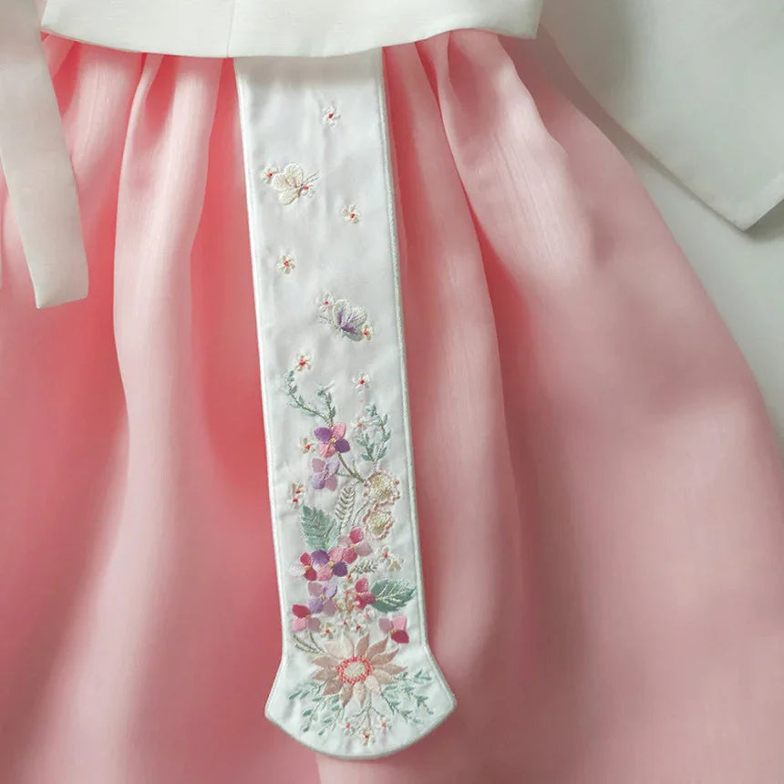 Embroidered Floral Ribbon Norigae