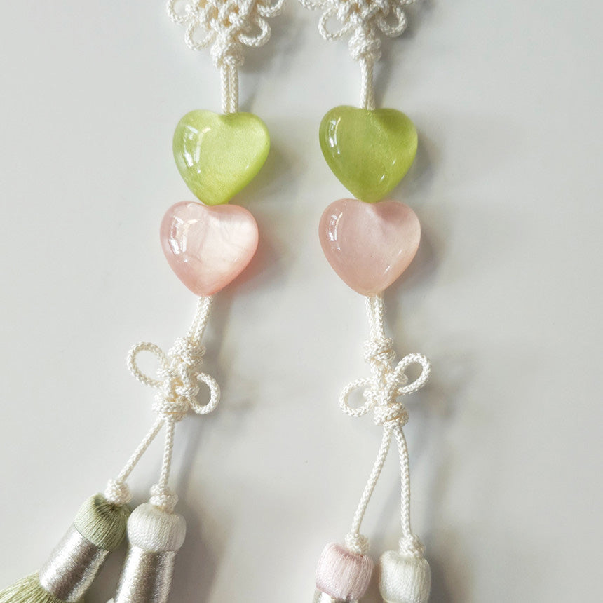 Double Heart Tassel Norigae