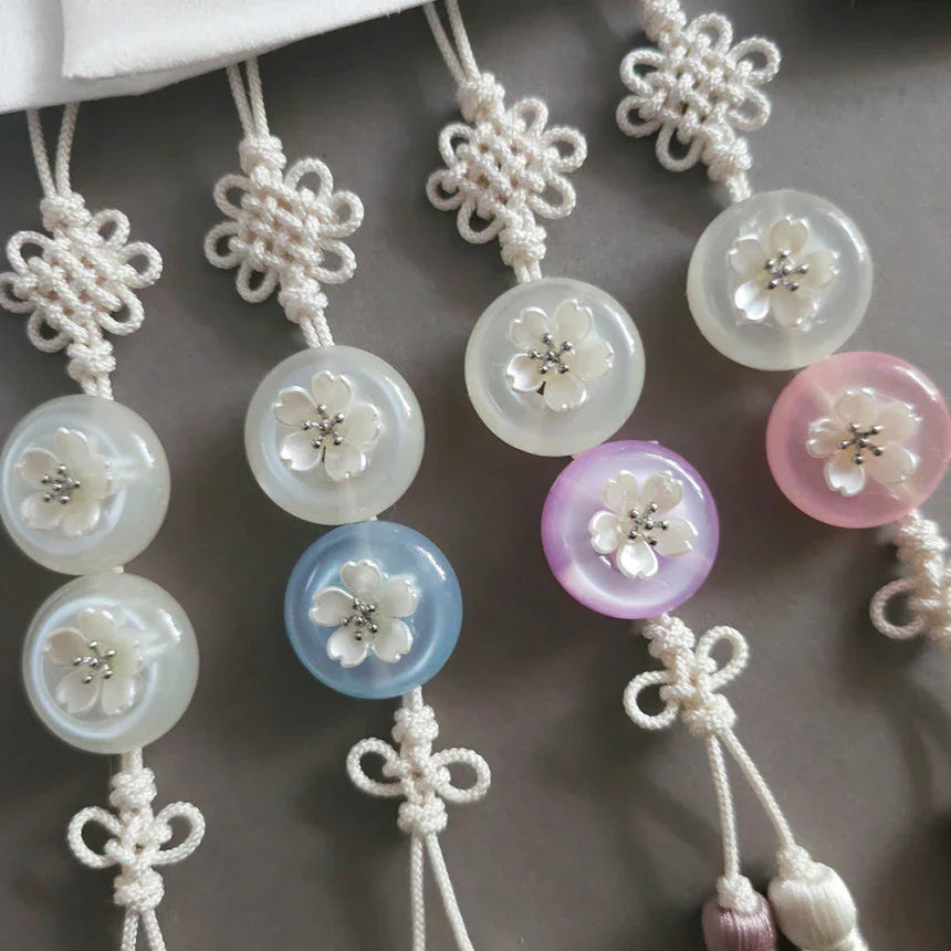 Bloom Button Tassel Norigae - Native Korean