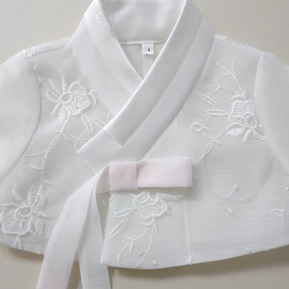 Sam Lace Dress Girl Hanbok (1-12YR)