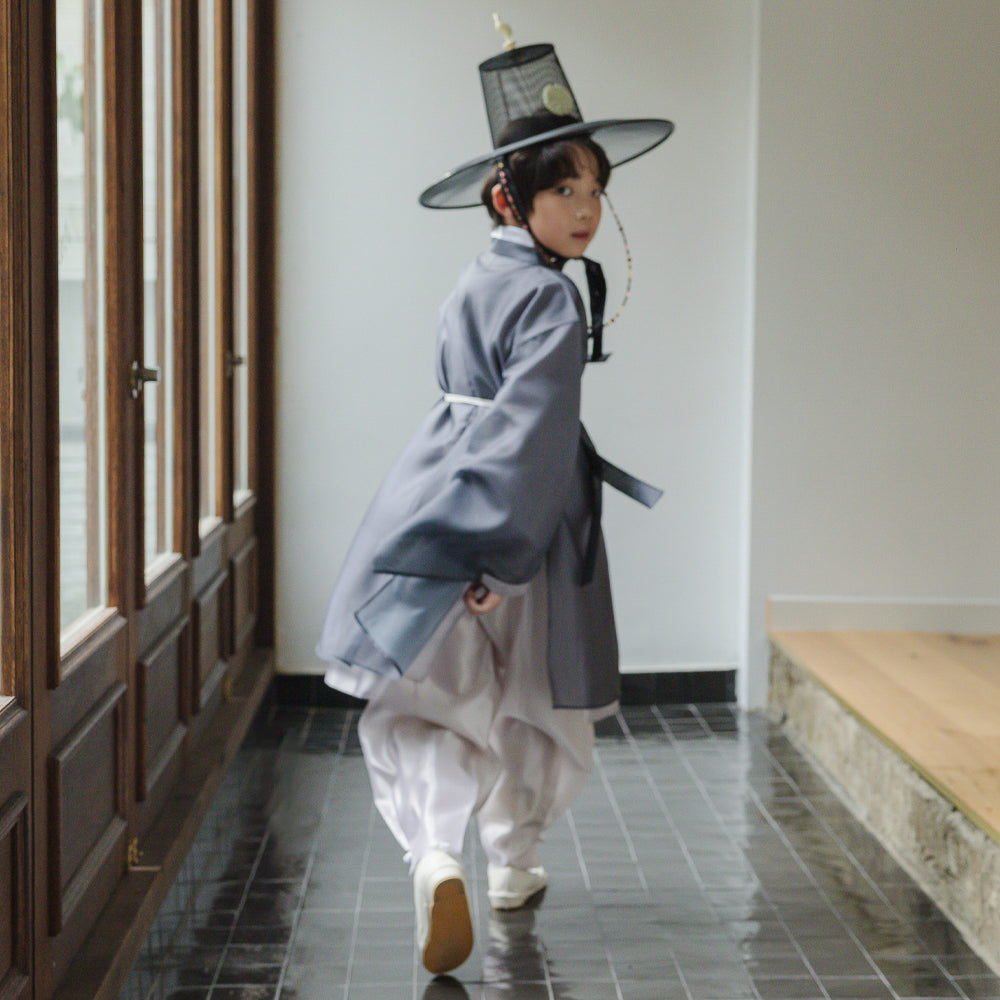 Gunyun Gray Dopo Boy Hanbok (4-10YR)